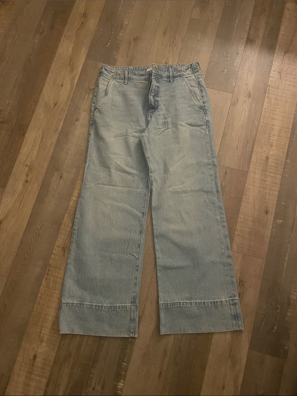 Light Wash Wide Leg Jeans